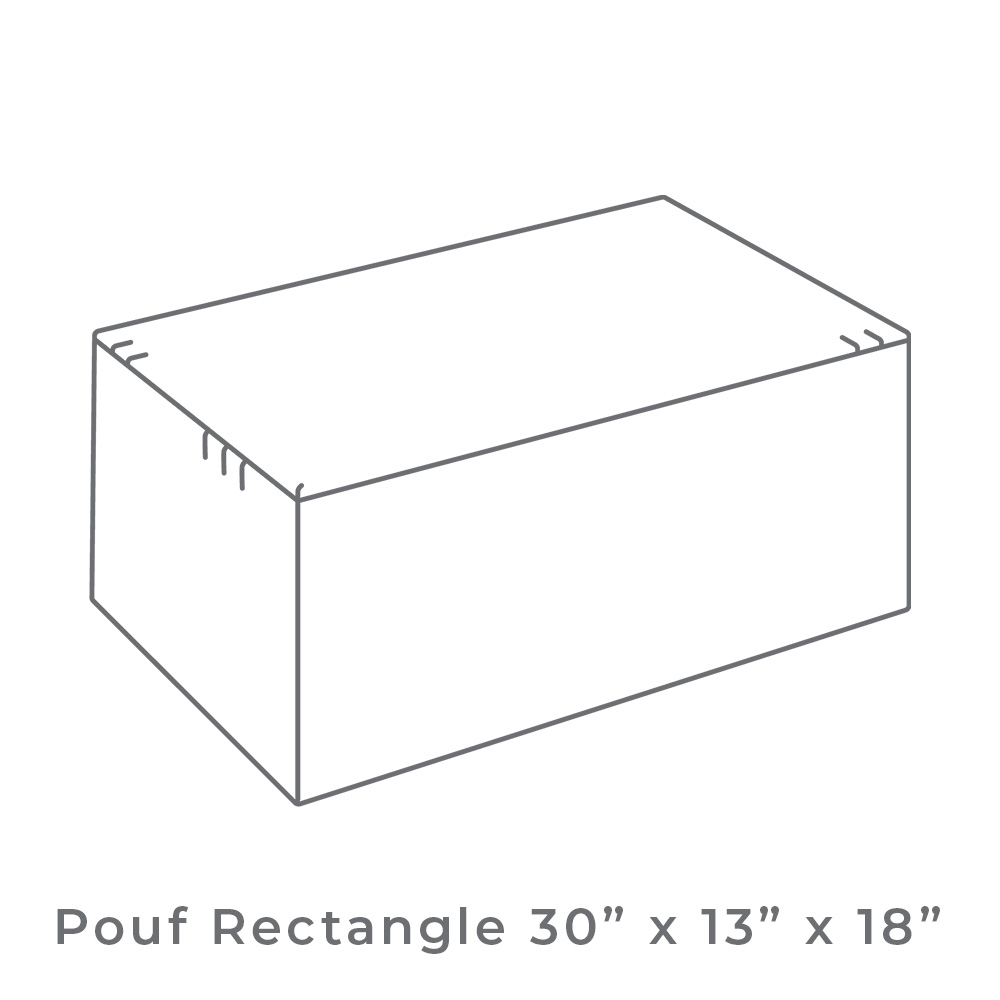 Lily Hive Rectangle Pouf