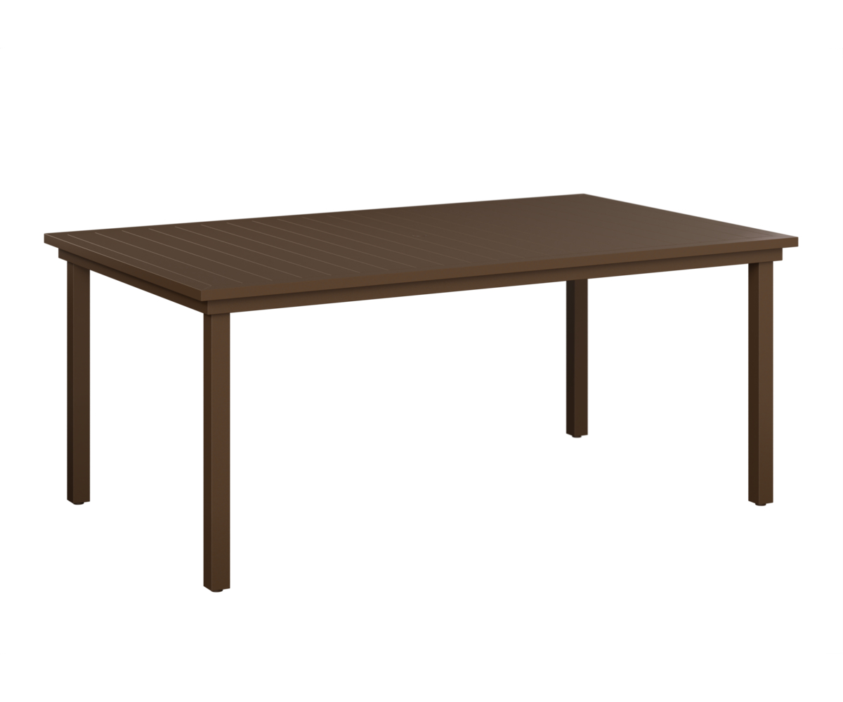 Vida 44" x 73" Dining Table, Aluminum Top